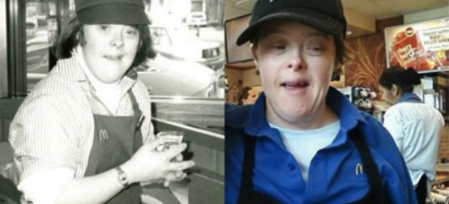 Γυναίκα με σύνδρομο Down συνταξιοδοτείται μετά από 32 χρόνια εργασίας Γυναίκα με σύνδρομο Down συνταξιοδοτείται μετά από 32 χρόνια εργασίας